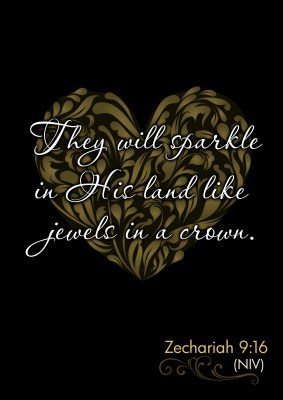 Zechariah 9_16 Poster