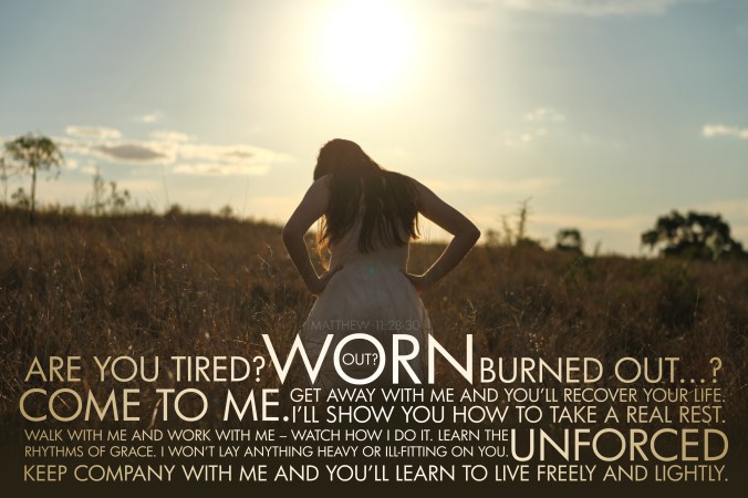 Matthew 11-28 Poster. Freely and Lightly